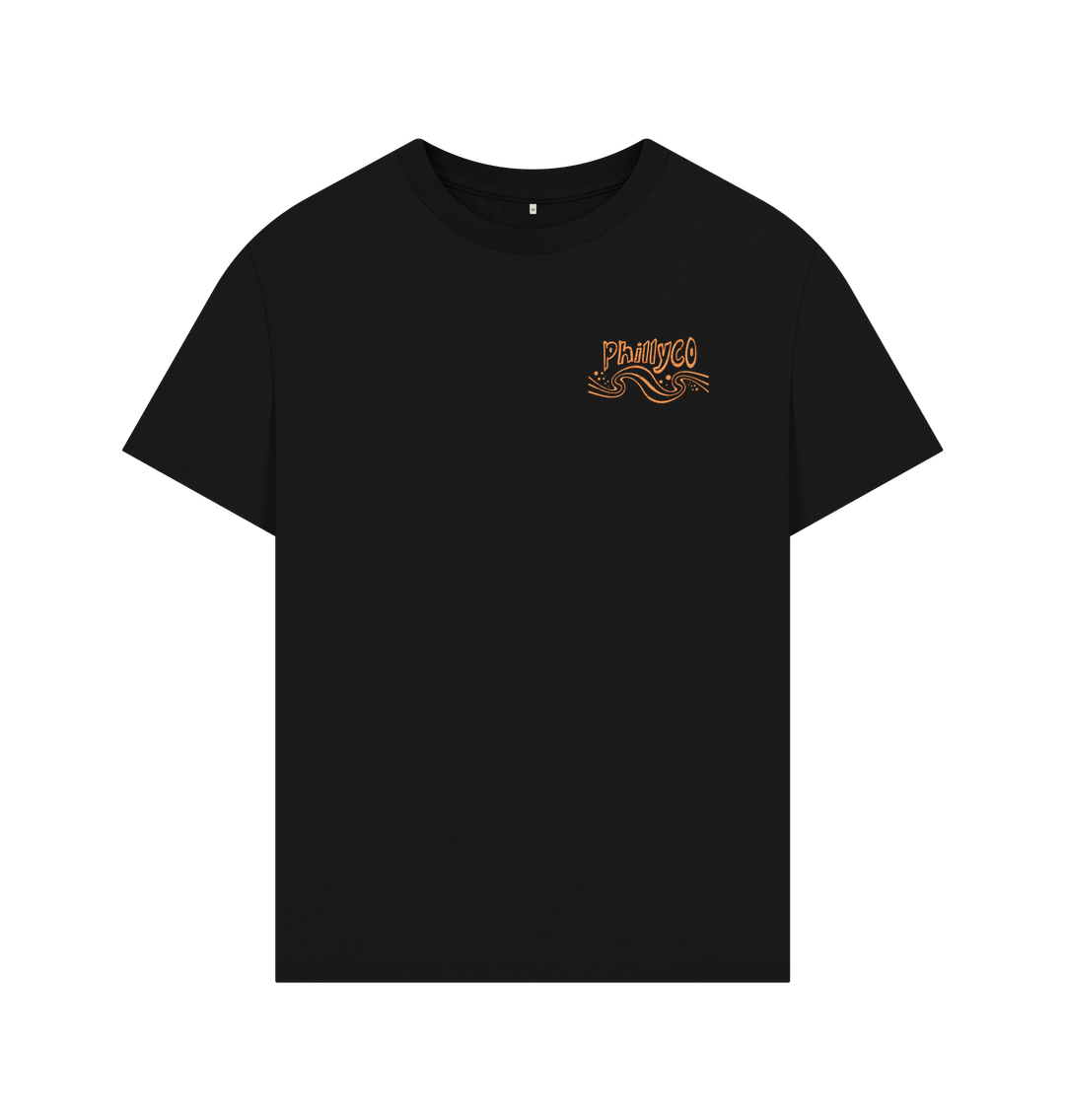 Black Summer Daze Oversized Men's T-Shirt