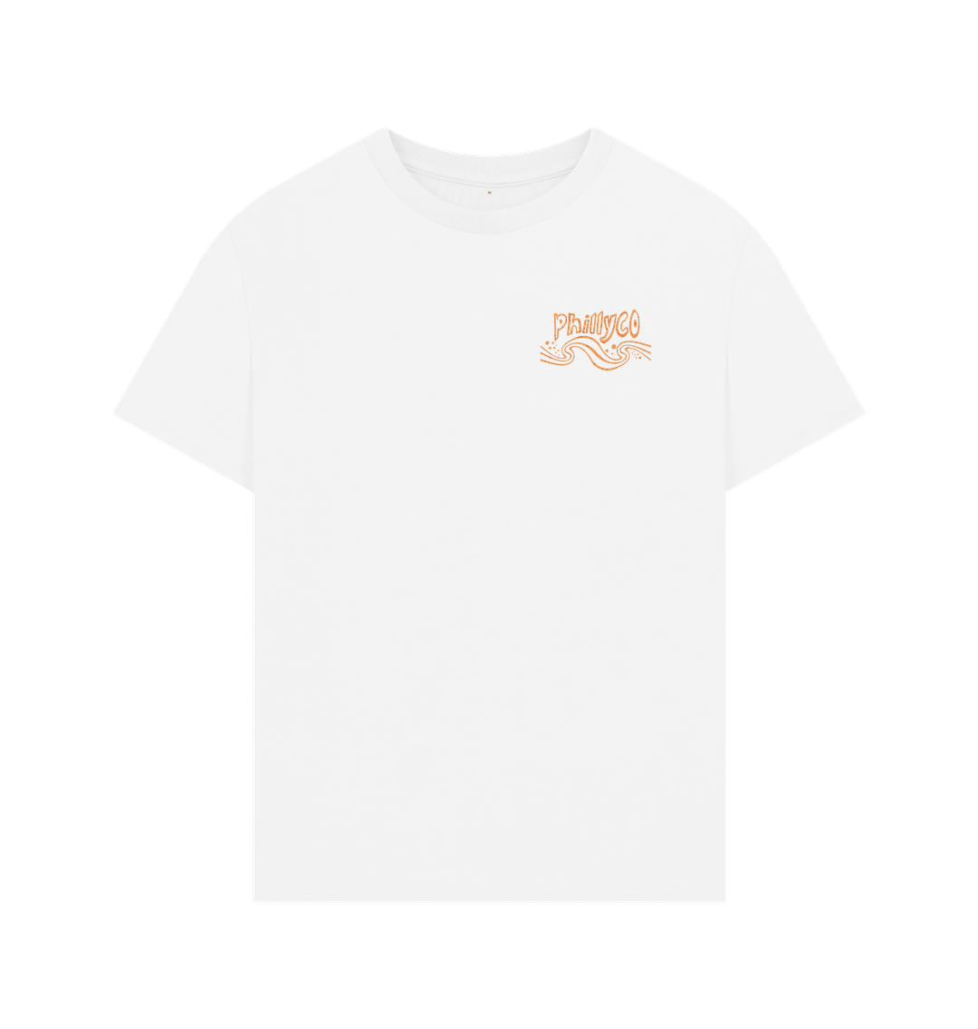 White Summer Daze Oversized Men's T-Shirt