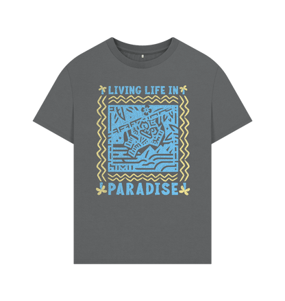 Slate Grey Life In Paradise T-Shirt